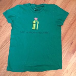 Threadless brand Mario bros themed tee
